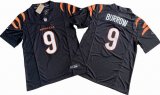 Cincinnati Bengals 9# Joe Burrow black Nike Vapor F.U.S.E. Limited Jersey