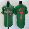 2023 World Cup Mexico #7 Julio Urias green majestic baseball jerseys 240