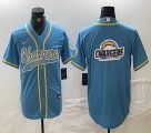 Nike Chargers blank skyblue baseball Joint name -BD 02