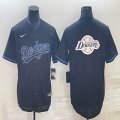 Los Angeles Dodgers Blank black majestic baseball Jerseys-BD 03