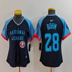 Women National League #28 Alec Bohm Nike Navy 2024 MLB All-Star Game Limited Player Jersey