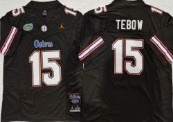 Florida Gators #15 Tim Tebow black College Football Jersey-PNS