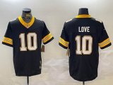 Packers #10 Jordan Love black Nike Vapor F.U.S.E. Limited Jersey-BD