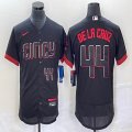 Nike Cincinnati Reds #44 Elly De La Cruz black Flexbase Authentic Collection Jersey city version-BD 03