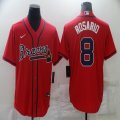 Nike Atlanta Braves #8 Eddie Rosario red majestic baseball jersey