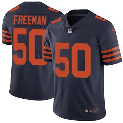 Nike Chicago Bears #50 Freeman dark blue Color Rush Limited Jersey