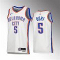 Oklahoma City Thunder Luguentz-Dort white nba jerseys Hot press font