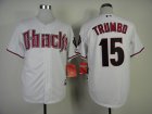 Arizona Diamondbacks Mark Trumbo #15 white mlb jersey