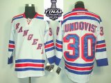 2014 stanley cup Rangers 30 Henrik Lundqvist White Jersey