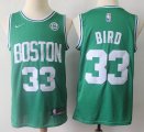 Nike Boston Celtics #33 Larry Bird green nba jersey-S8