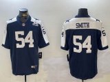 Dallas Cowboys #54 Jaylon Smith Nike blue white Color Rush Limited Jersey 02