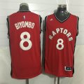 Toronto Raptors #8 Biyombo red Stitched NBA Jerseys