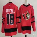 Adidas Ottawa Senators #18 Tim Stutzle Red hockey jersey-PD