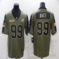 Nike Arizona Cardinals #99 J.J.Watt Green 2021 Salute to Service Limited Jersey