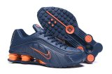 Men Nike Shox R4 blue shoes