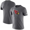 Arizona Cardinals Nike Essential Logo Dri-FIT Cotton T-Shirt - Heather Charcoal