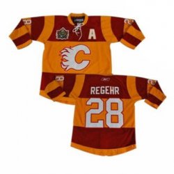 Calgary Flames 28 regehr red nhl jersey