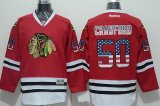 Chicago Blackhawks Corey Crawford #50 USA flag red ice hockey jersey