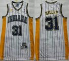 Indiana Pacers #31 Reggie Miller white yellow NBA Jersey-XD