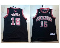 new Chicago Bulls 16 Pau Gasol black Latin Nights Swingman Jersey