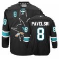 NHL San Jose Sharks 8 PAVELSKI black Jersey