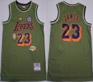 Chicago Bulls #23 Michael Jordan green throwback basketball Jerseys 60th Commemorative edition -XD