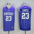 NCAA Kentucky Wildcats #23 Anthony DAVIS purple College Basketball Jersey