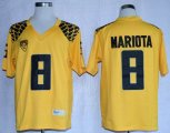 Oregon Duck Marcus Mariota 8 College Football Limited Jerseys - Yellow