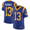 Nike Rams #13 Kurt Warner blue Color Rush Limited Jersey