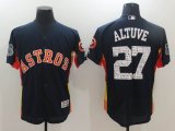 2017 Houston Astros Jose Altuve 27# black Flexbase Authentic Collection Jersey