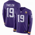 Nike Minnesota Vikings #19 Adam Thielen purple Color Rush Limited Jerseys long sleeves