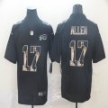 Nike Buffalo Bills #17 Josh Allen black Color Rush Limited Jersey Goddess Fashion Edition