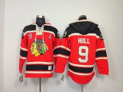 Chicago Blackhawks Bobby Hull 9 Red hockey jerseys