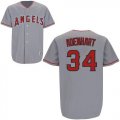 Anaheim Angels Jerseys 34 Adenhart Embroidered Jersey gray