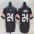 Nike Cleveland Browns #24 Nick Chubb brown Color Rush Limited Jersey -BD 03