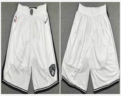 Nike Brooklyn Nets white nba shorts-XD