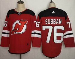 Adidas New Jersey Devils #76 P.K Subban red Ice Hockey jersey