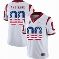 Custom USC Trojans white college football limited jersey 002