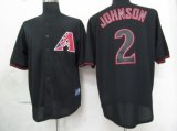 Arizona Diamondback 2 Johnson black mlb jerseys