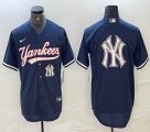 Nike New York Yankees blank blue MLB baseball Jersey Joint name -BD 10