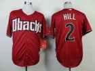 Arizona Diamondbacks #2 Aaron Hill red baseball jersey