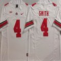 Ohio State Buckeyes #4 Jeremiah Smith white college football jerseys