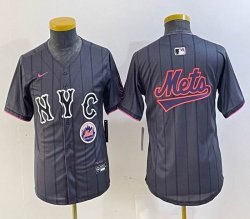 Youth Nike New York Mets blank gray majestic majestic baseball jerseys city version 07