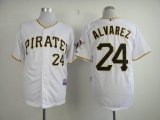 Pittsburgh Pirates ALVAREZ 24# White MLB throwback Jerseys