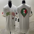 2023 World Cup Mexico blank white majestic baseball jerseys 49