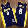 Los Angeless Lakers 8 Kobe Bryant blue yellow throwback NBA Jersey-TY