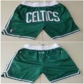 Nike Boston Celtics green nba shorts with pocket-TY