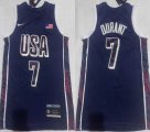 United States Team Kevin Durant #7 Nike dark blue Swingman Player Jerseys-XD