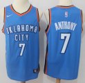 Nike Oklahoma City Thunder #7 Carmelo Anthony blue NBA basketball Jersey