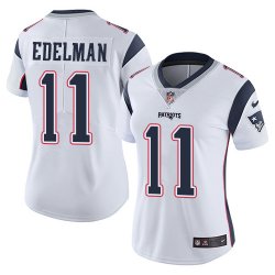 Women Patriots #11 Julian Edelman Nike white Color Rush Limited Jersey